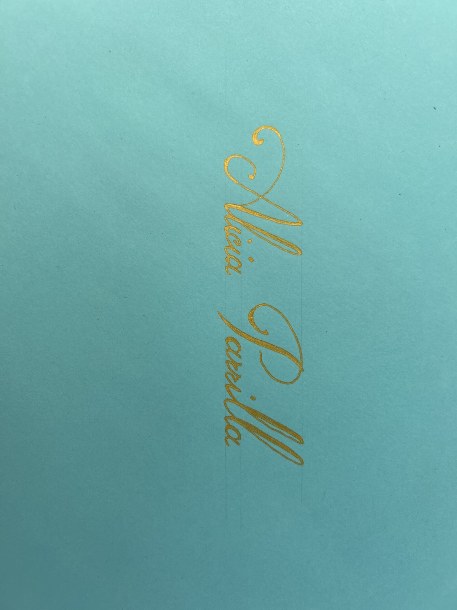 Caligrafía artesanal para invitaciones - 2
